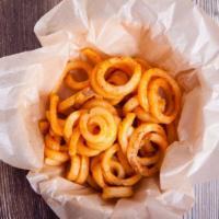 Curly Fries · Golden, crispy, perfectly seasoned curly fries.