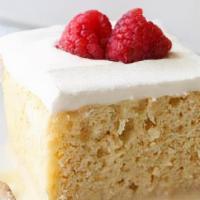 Tres Leche Cake · Tres Leches Cake has a soft and ultra-moist crumb. It is soaked with a 3 milk mixture and to...