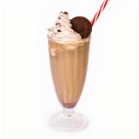 Cookies And Cream Milkshake · Chocolate wafer cookies, milk, vanilla ice cream and more cookies.