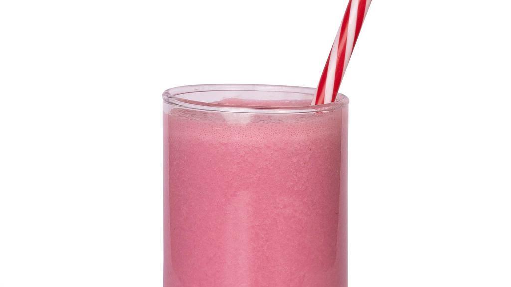 Mixed Berry Milkshake · Strawberry ice cream, milk, raspberries and blueberries.