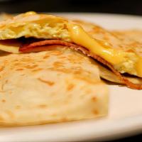 Bacon, Egg, And American Cheese Crepes · 