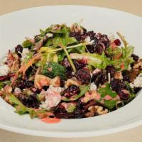 Country Salad · Mesclun greens, crumbled blue cheese, sun dried cranberries,walnuts with raspberry peppercor...