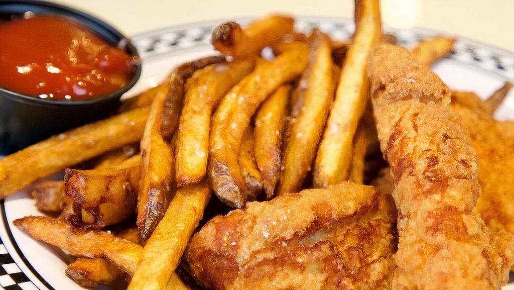 Kids Chicken Tenders · 2 chicken tenders  & fries