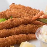 Shrimp Fry · Breaded deep fried shrimp 6 pcs with Special sauce
come with salad & rice