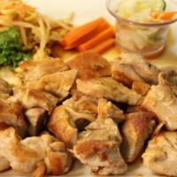 Chicken Teriyaki · Grilled Chicken with Teriyaki Sauce
Served with Salad and rice