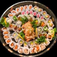 Regular Sushi Roll Platter · 1R CALIFORNIA, 1R TEKKA, 1R ALASKA, 1R EEL AVO, 1R SPICY TUNA, 1R BOSTON, 1R TEMPURA 1R SUNN...