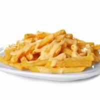 Cheese Fries · Crispy golden French fries seasoned to perfection and smothered in melty cheese.
