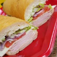 Oven Gold Turkey · Oven Gold Turkey served with your choice of Cheese, Lettuce, Tomato, and Mayo