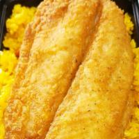 Fried Fish Fillet  · Fried Fish Fillet with a choice of Rice & Beans