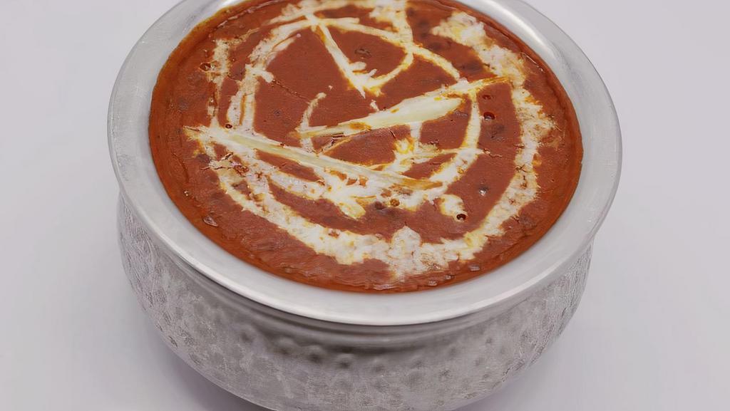 Dal Makhni · Vegetarian, gluten free. An all time favorite; black lentils slow cooked with tomatoes, ginger, garlic, spices & tempered with cumin seeds.