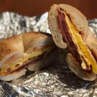 Two Egg, Meat & Cheese Sandwich · Most popular. Two egg, choice of meat and cheese sandwich.
