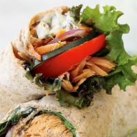 Smoked Salmon Wrap · A simple but delicious wrap filled with smoked salmon, roasted red peppers, baby lettuces, a...