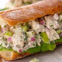 Healthy Chicken Sandwich · With celery, low-fat mayonnaise, arugula, tomato, and chipotle sauce.