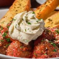 Meatballs · Freshly prepared hand-crafted meatballs topped with house-made pomodoro & whipped ricotta. S...