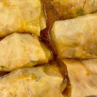 Stuffed Cabbage Golubtsi · Two per order. Cabbage stuffed with Chicken meat