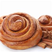 Cinnamon Bun · Classic cinnamon bun topped with a sweet glaze.
