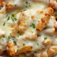 Baked Ziti Pasta · Add cheese, meatballs, chicken, and shrimp for an additional charge.