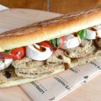 Arthur Avenue (Each) · Breaded fried eggplant with melted fresh mozzarella, fire roasted red peppers and balsamic v...