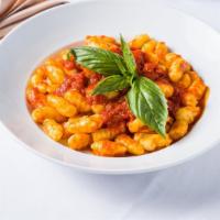 Gnocchi · Homemade potato pasta with choice of alfredo, bolognese, or marinara sauce.