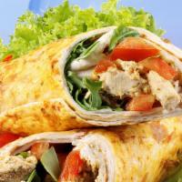 Chicken Cajun Wrap · Wrap with Cajun chicken, lettuce, tomatoes and your choice of bread.