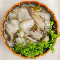 Takowasabi · Raw salted octopus with wasabi.