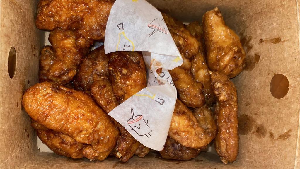 Wings & Drumsticks Combo · Our signature chicken is fried with our special technique. giving it an amazing crunch. Our sauces are always brushed on. by hand.