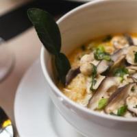 Chicken Coconut Soup · Served with Jasmine Rice