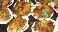 Baked Clams · Fresh clams with baked seasoned topping served in a garlic lemon sauce.