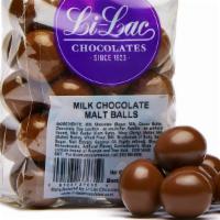 Malt Balls (Milk) · Chocolate covered raisins.