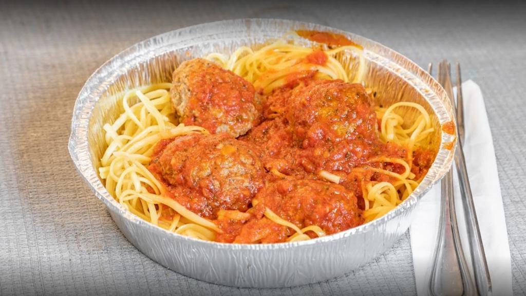 Meatball Plate · Served with spaghetti or ziti.