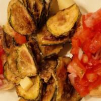 Fried Zucchini And Bruscetta · Feeds Four