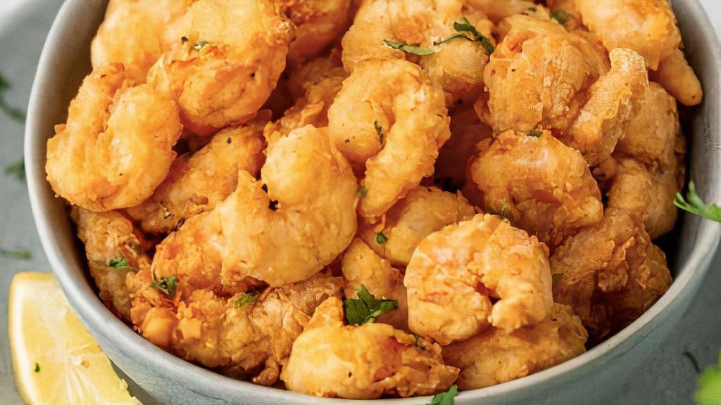 Popcorn Shrimp · Shell fish.