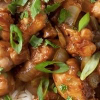 Pepper Chicken With Fried Rice · 