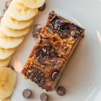 Banana Bread With Chocolate Chips · Banana chocolate chips with walnuts bread. (soy free)