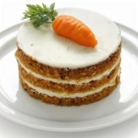 Carrot Cake · Moist carrot cake covered in a sweet cream cheese icing.