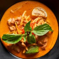 Red Curry · Gluten Free. Spicy Item. A popular Thai dish consisting of the spicy bold taste of dried red...