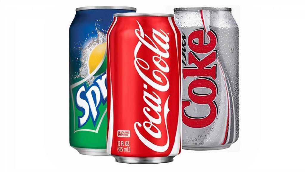 Soda · Coke, Sprite, or Diet Coke.