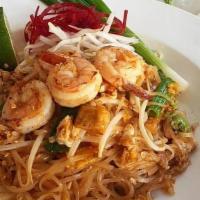 N-1 Pad Thai · Thin rice noodle, egg, scallion, tofu, bean sprout, and peanut in sweet tamarind sauce. **If...