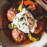 Polpettine Fritte Veal Meatballs · Fried Veal Meatballs Jersey Long Hots a scoop of ricotta