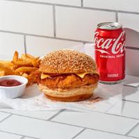 Chicken N' Cheese Combo · Packed with flavor from our mouthwatering crispy chicken on a toasted buttery roll with ooey...