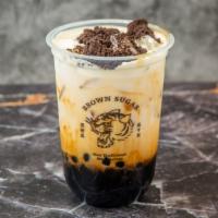 Oreo Brown Sugar Boba Milk · With Oreo flavor.Sugar and ice level fixed for better taste