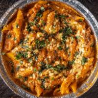 Penne Vodka · Penne smothered in our famous deliciously creamy homemade vodka sauce.