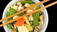 Moo Goo Gai Pan Combo · chicken with mushrooms and other Chinese veggie with white sauce