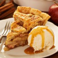 Warm Apple Pie · Traditional warm apple pie prepared in a buttery crust with a sweet apple cinnamon filling.