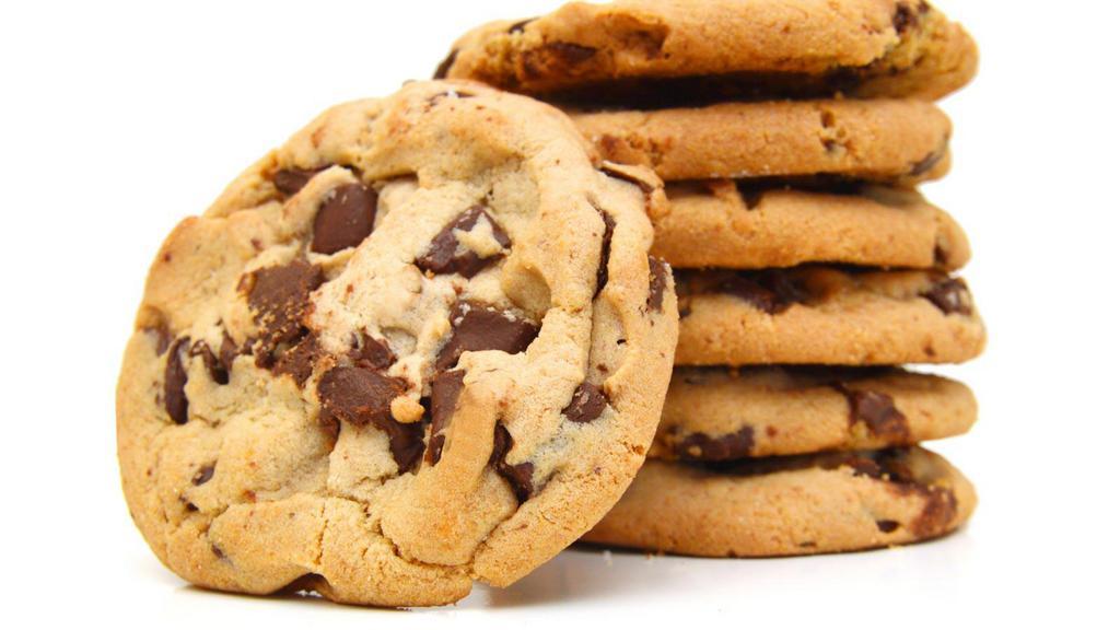 Jumbo Chocolate Chip Cookie · Fresh baked large cookie loaded with semi sweet chocolate chips.