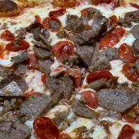 Meat Lovers Pizza · sausage, pepperoni, meatball