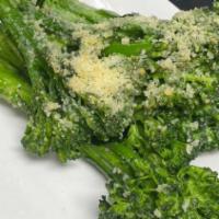 Oven Roasted Broccolini · Parmesan, Bread Crumbs, E.V.O.O
