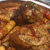 Sunday Gravy · Pasta with Short Rib, Sausage & Meatball; Stewed in Tomato Sauce
