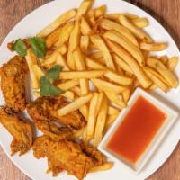 Chicken Wings With French Fries · 10 pieces.