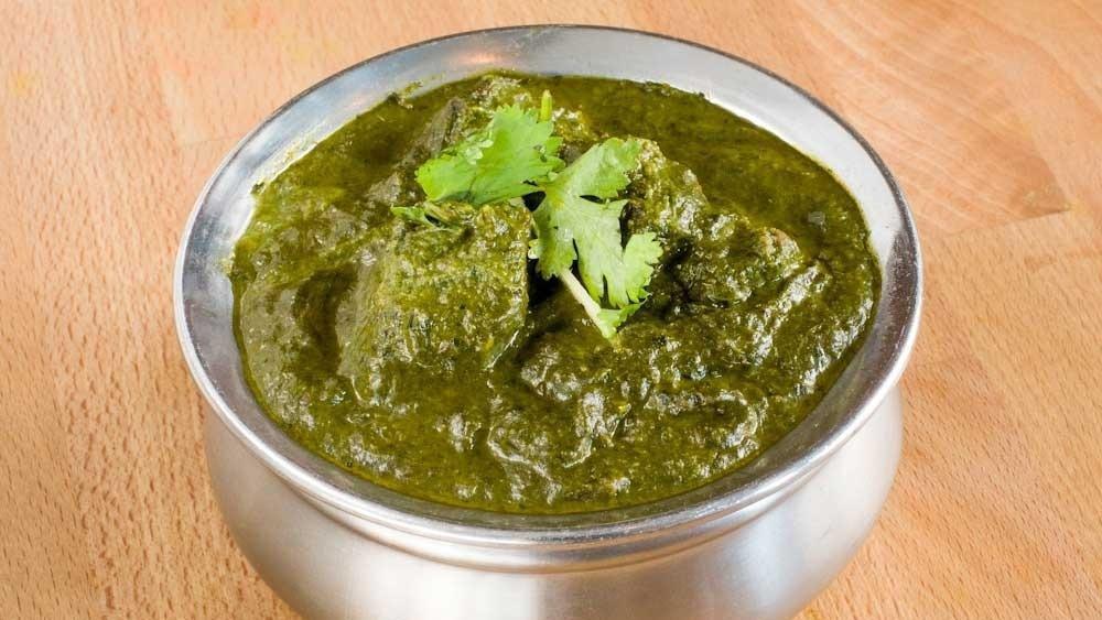 Lamb Saag · Lamb with Spinach and Ginger.